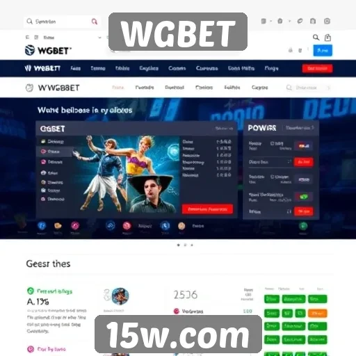Análise da interface do usuário no site WGBET